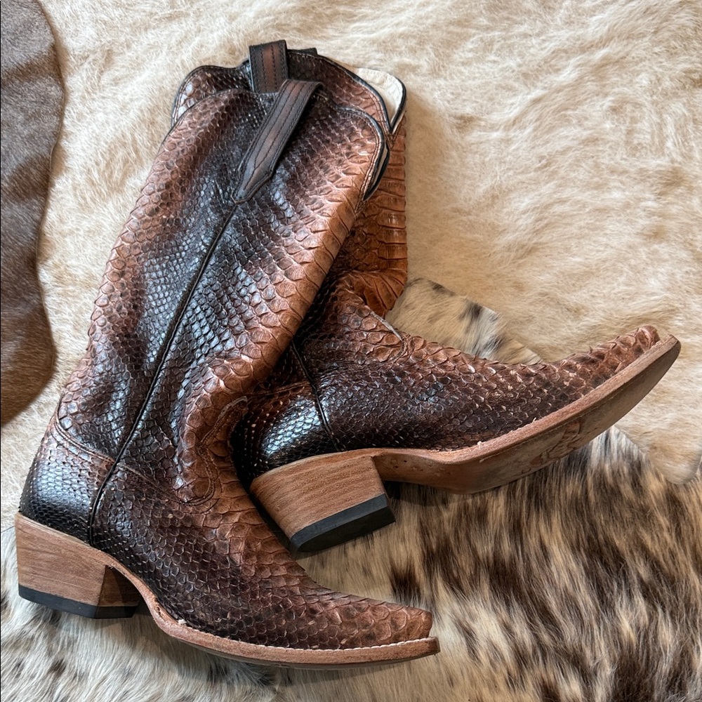 Freebird Leather Python Boots - image 1
